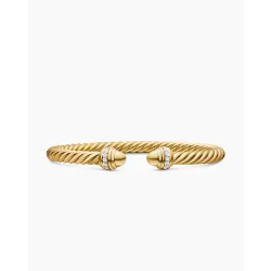 5mm Cablespira Bracelet In 18K Gold And Diamonds