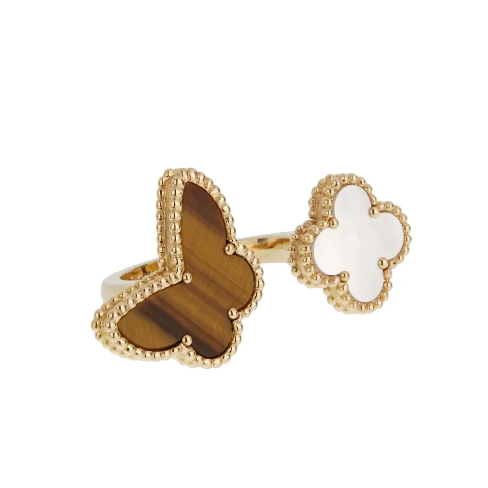  Alhambra 5 Motifs Bracelet 18K Gold and Mother of Pearl
