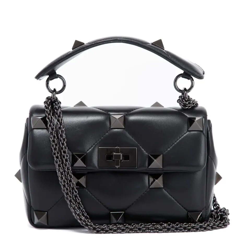 Roman Stud Medium Shoulder Bag