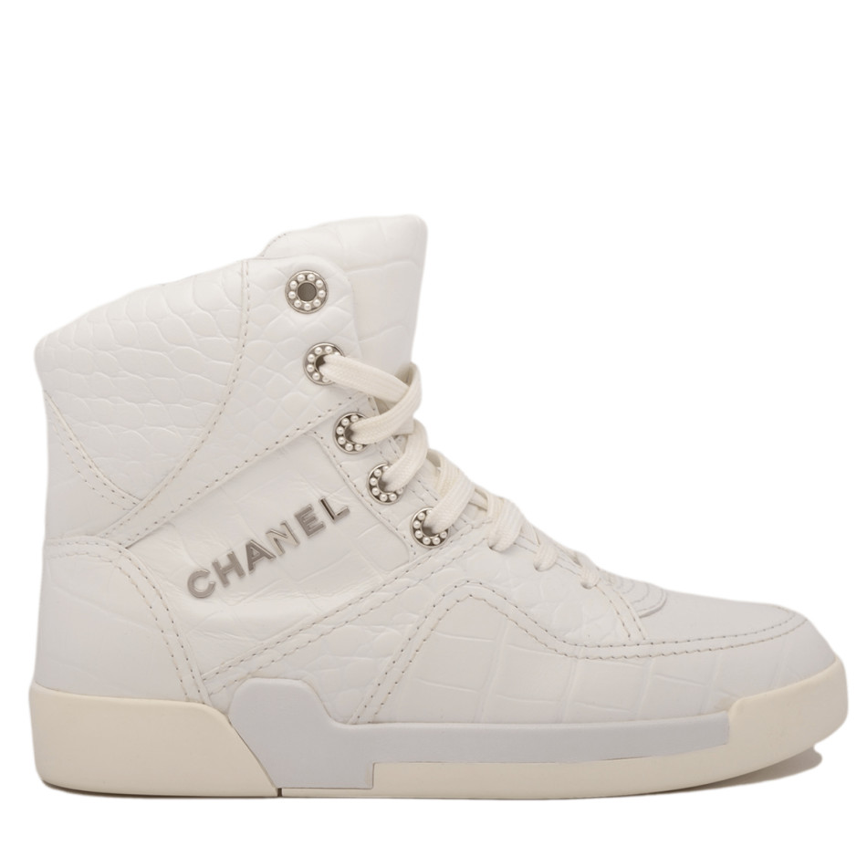 white crock high top sneakers 38