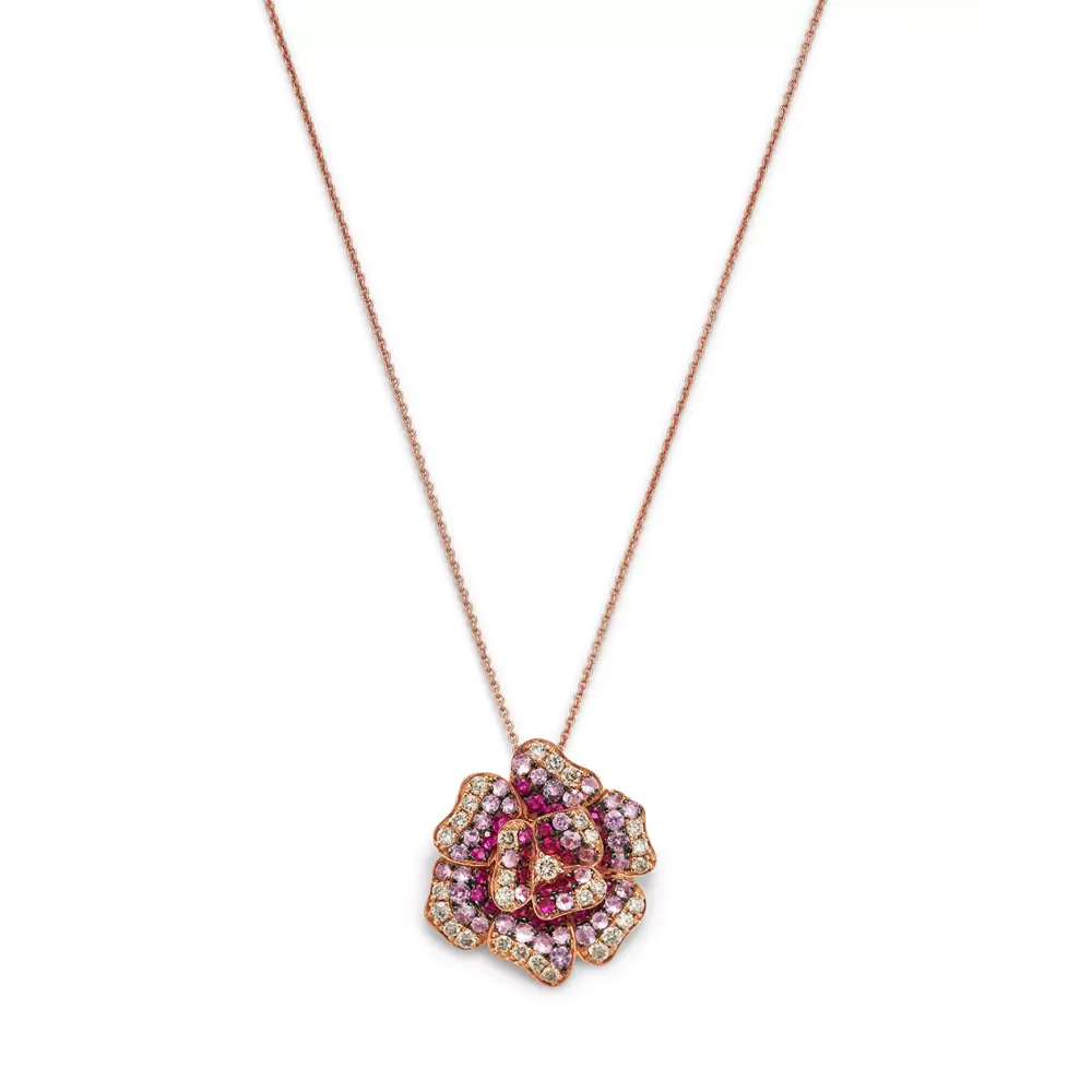 18K Yellow Gold Via Caneva Diamond Horsebit Pendant Necklace, 23"