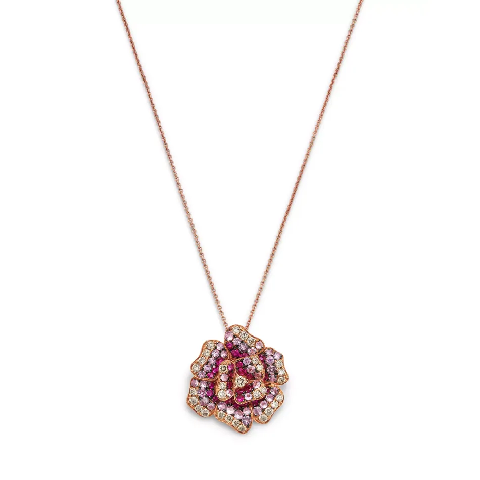 18K Yellow Gold Via Caneva Diamond Horsebit Pendant Necklace, 23"
