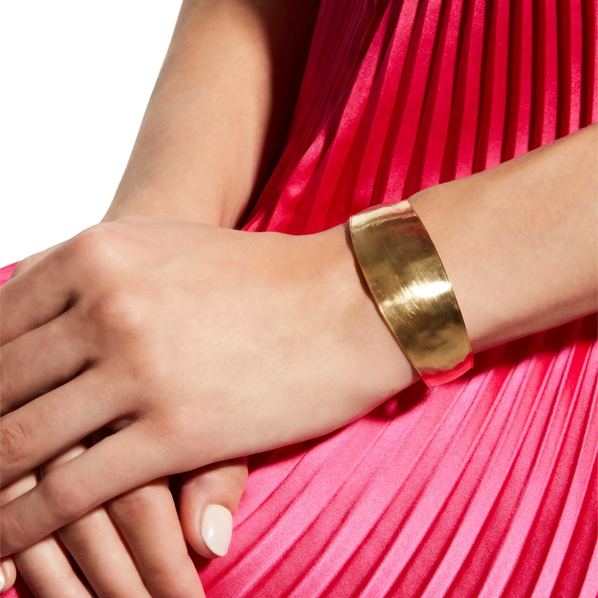 Lunaria 18K Yellow Gold Large Width Cuff — image 4