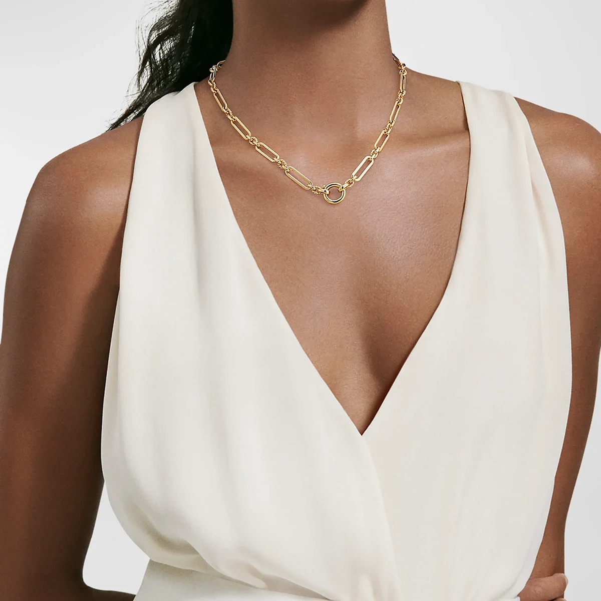 Lexington Chain Necklace In 18K Yellow Gold, 4.5mm — image 3