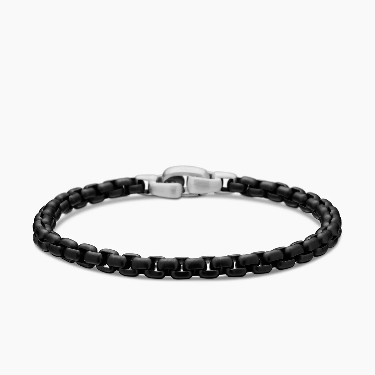 Men's Box Chain Bracelet In Stainless Steel, 5mm
