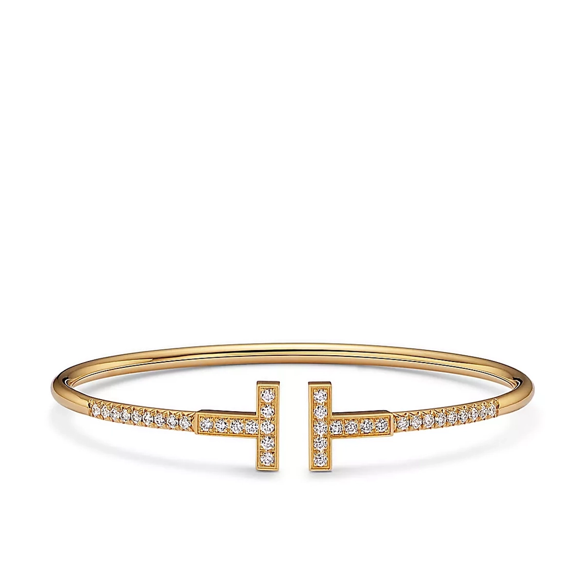 Pavé Diamond Wire Bangle