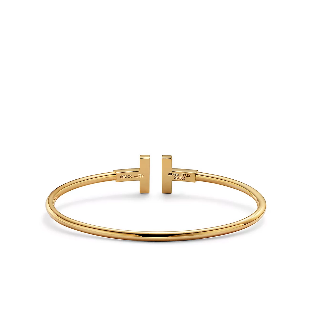 Pavé Diamond Wire Bangle — image 3