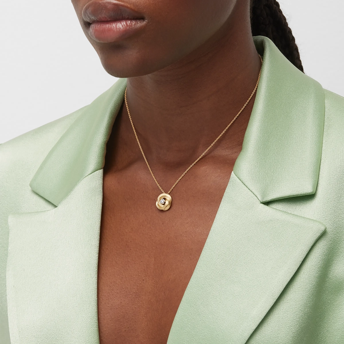 Jaipur Link 18K Yellow Gold Pendant Necklace With Diamond — image 3