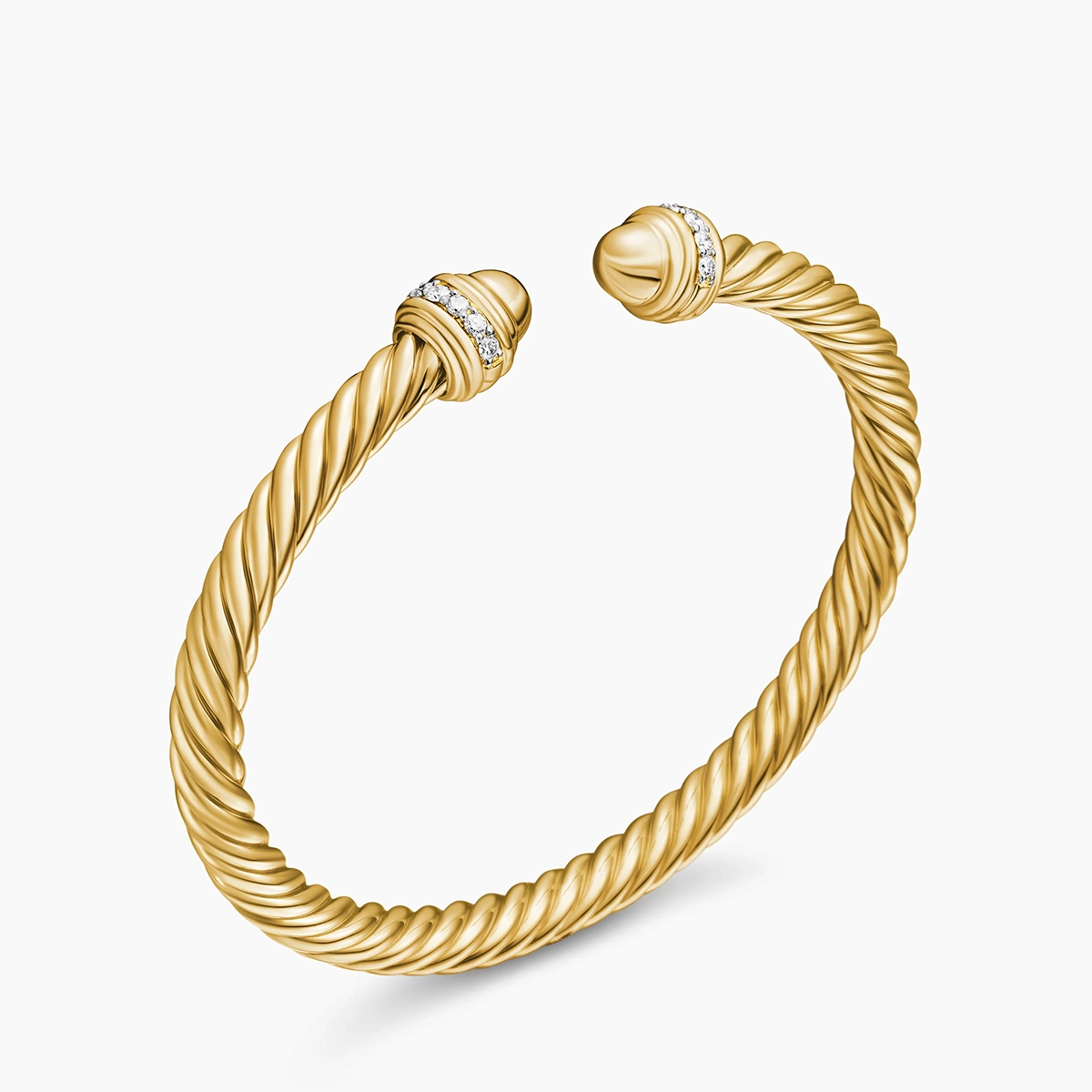 5mm Cablespira Bracelet In 18K Gold And Diamonds — image 2