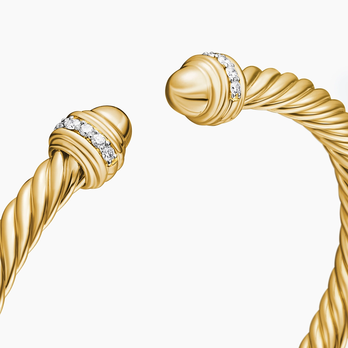 5mm Cablespira Bracelet In 18K Gold And Diamonds — image 5