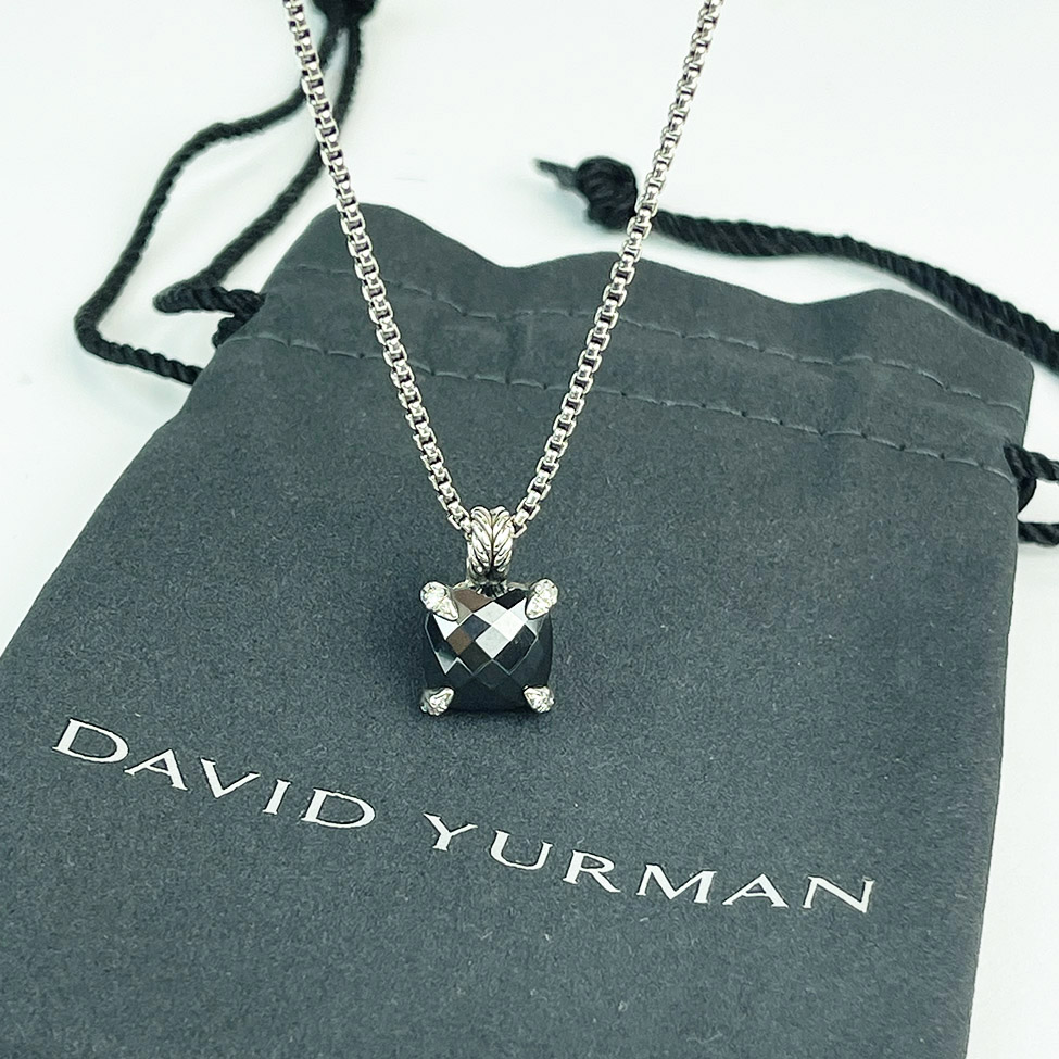 Chatelaine Hematite Pendant Necklace 11mm — image 2