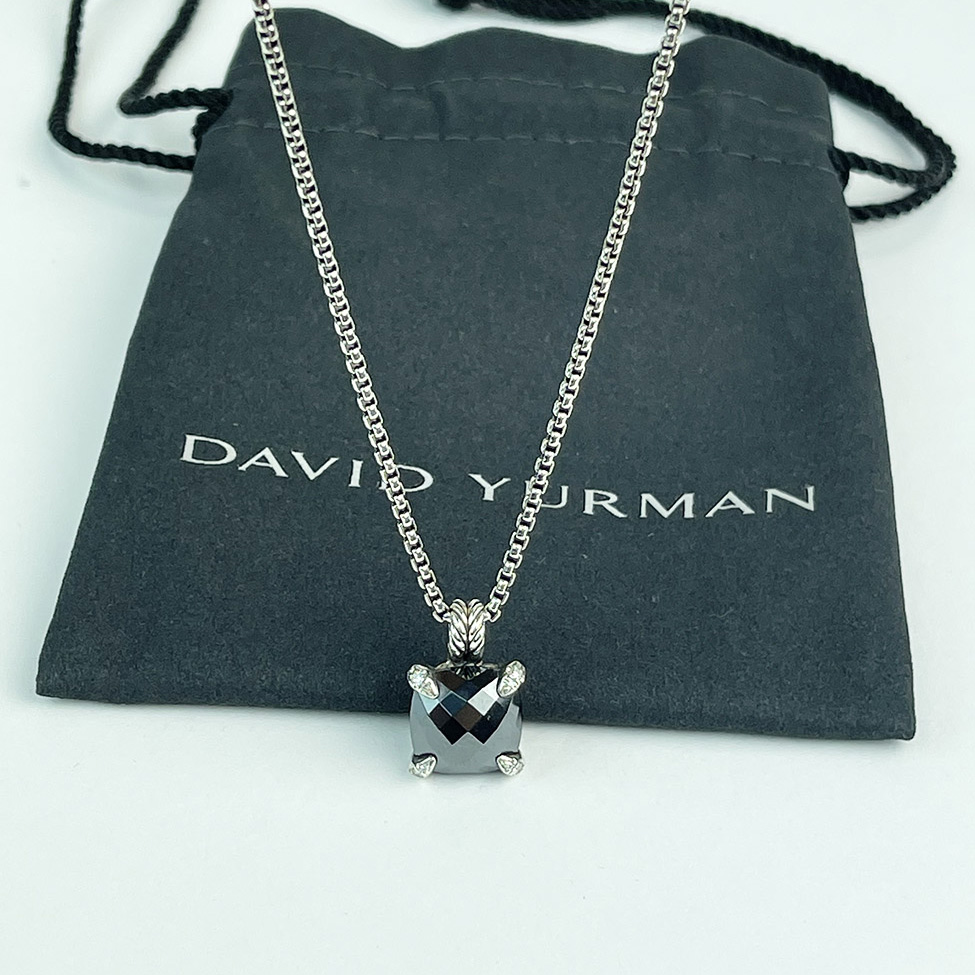 Chatelaine Hematite Pendant Necklace 11mm — image 6