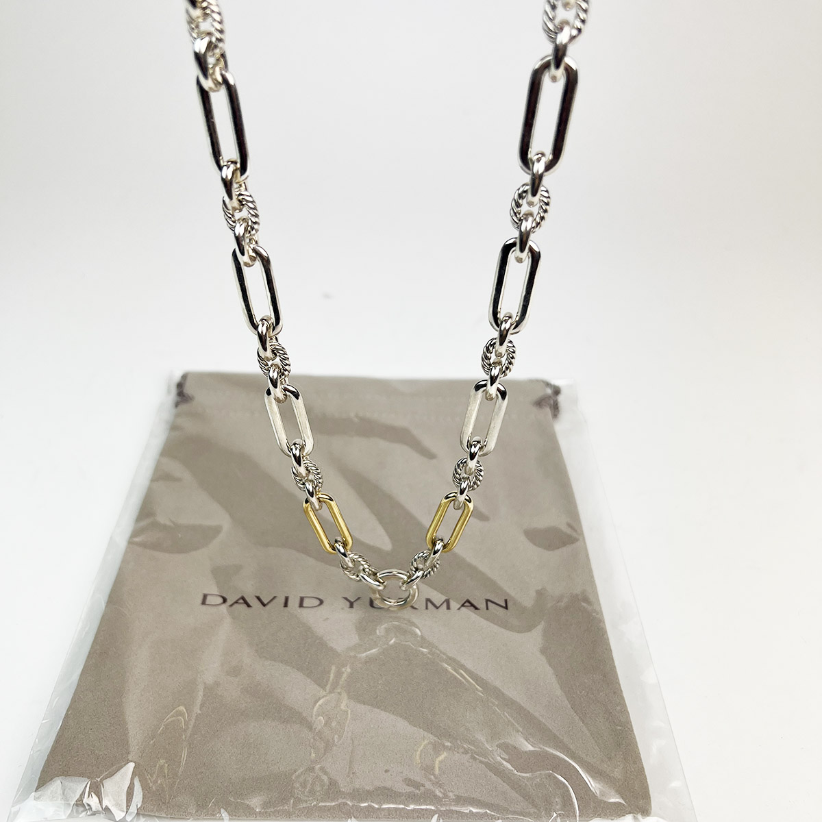 Lexington Chain Necklace In Sterling Silver With 18K Gold — image 2