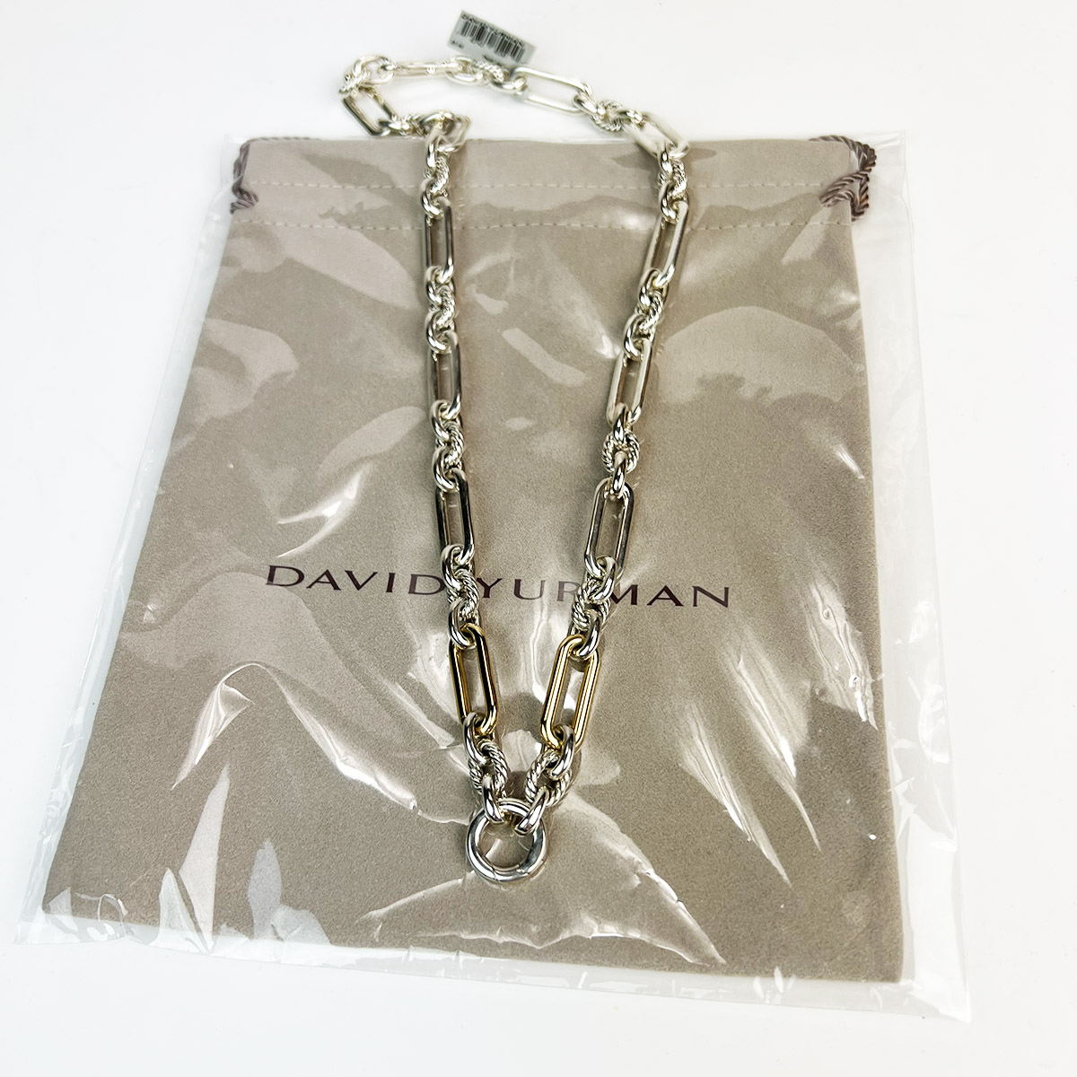 Lexington Chain Necklace In Sterling Silver With 18K Gold — image 7