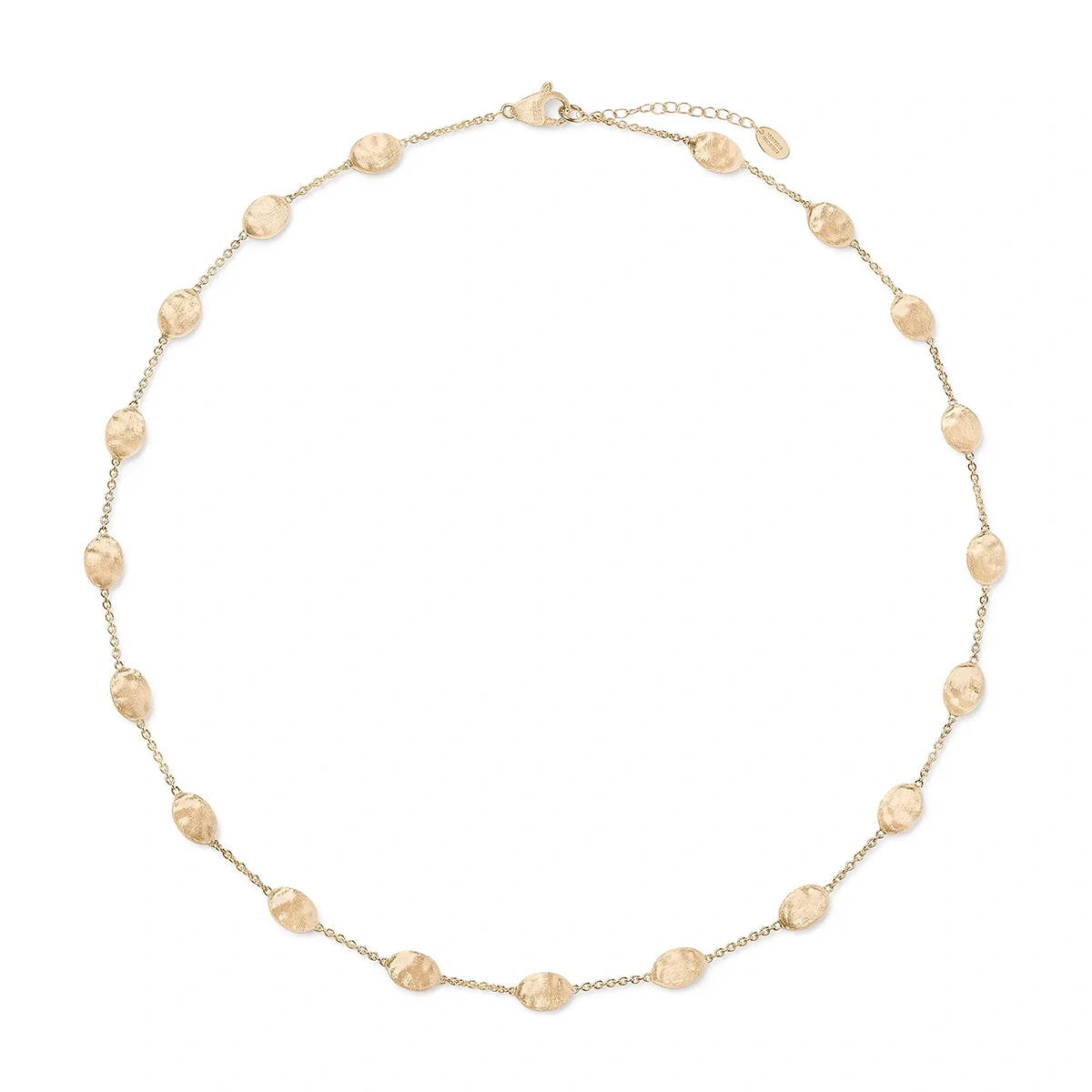 18K Yellow Gold Siviglia Bead Station Necklace