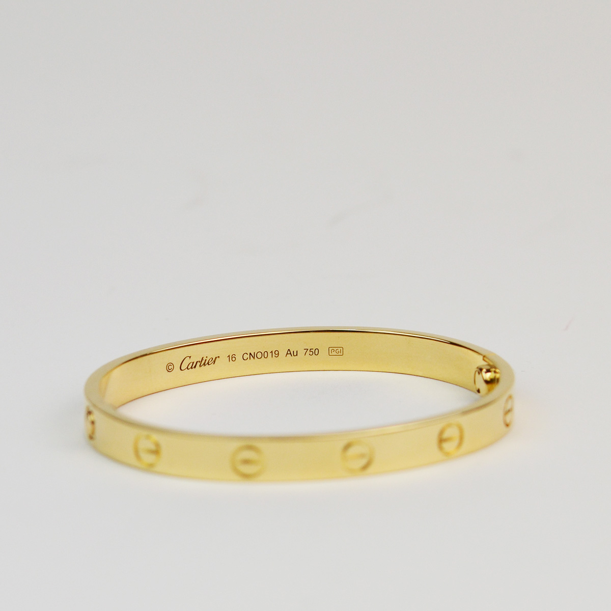 18k Yellow Gold Love Bracelet 16 — image 2