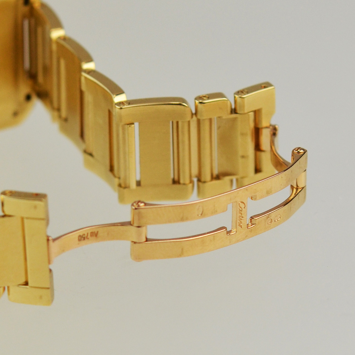 Tank Anglaise 18k Yellow Gold Diamond Watch  — image 7