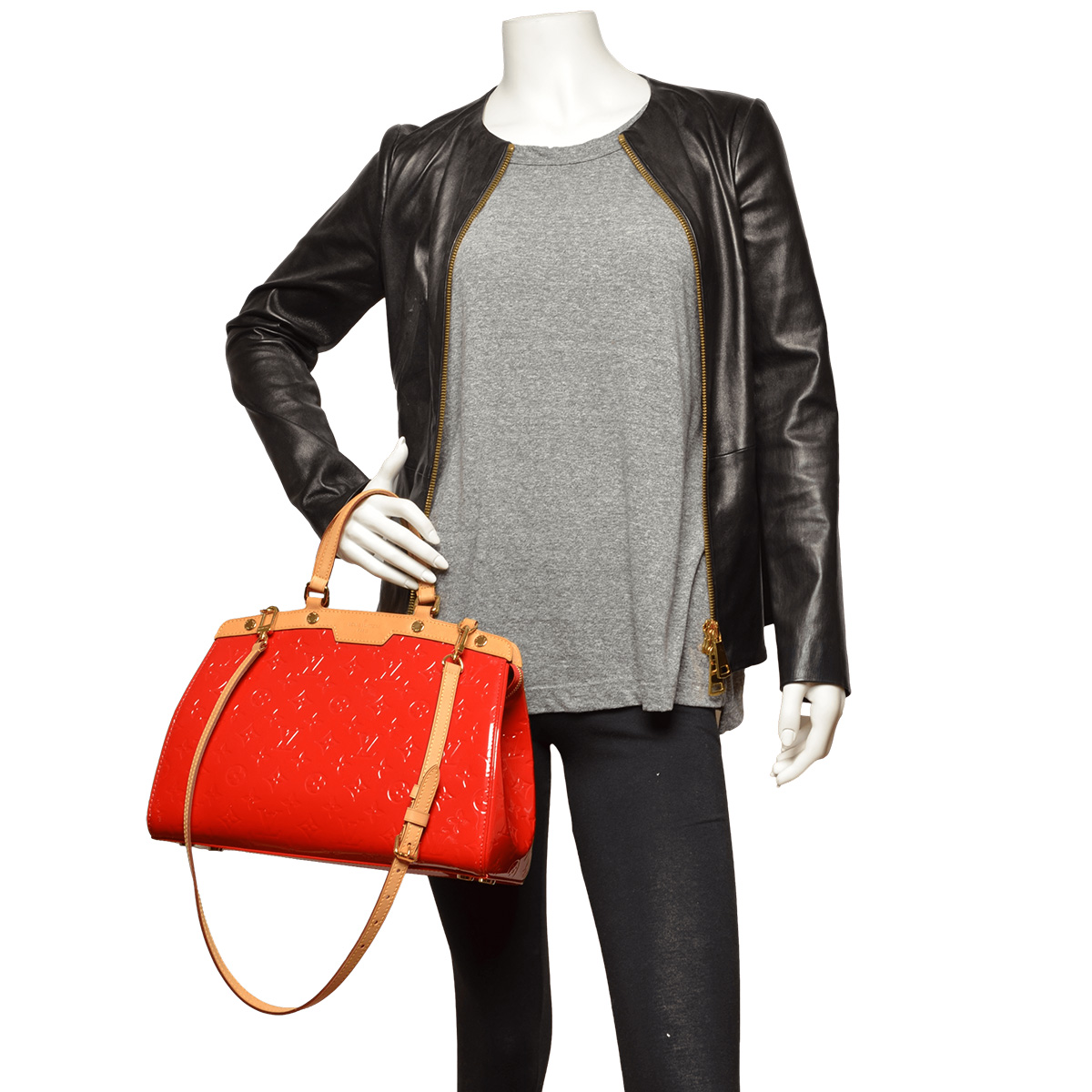 Red Patent Monogram Vernis Brea MM — image 5