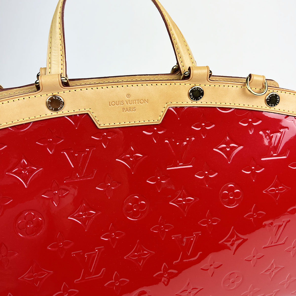 Red Patent Monogram Vernis Brea MM — image 4
