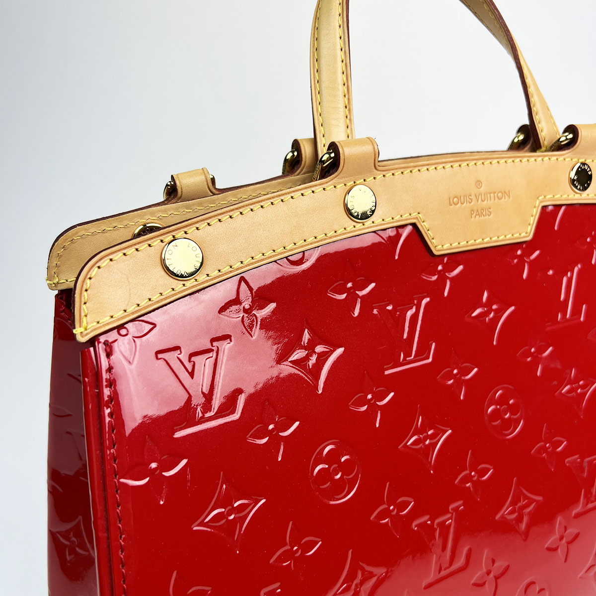 Red Patent Monogram Vernis Brea MM — image 3