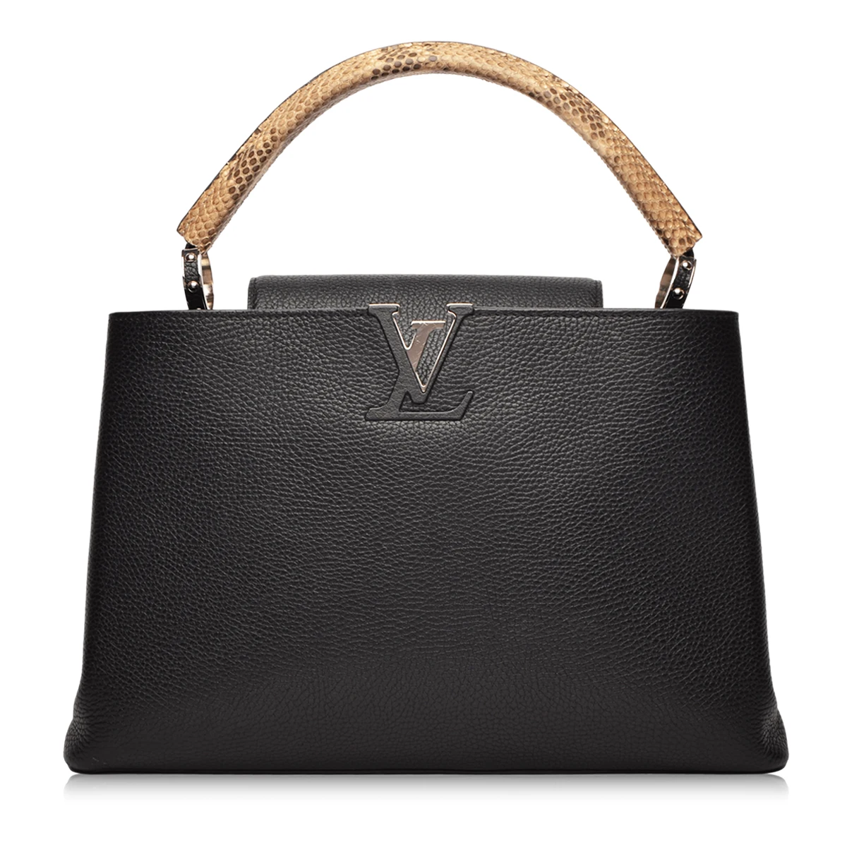 Black Taurillon Python Capucines MM