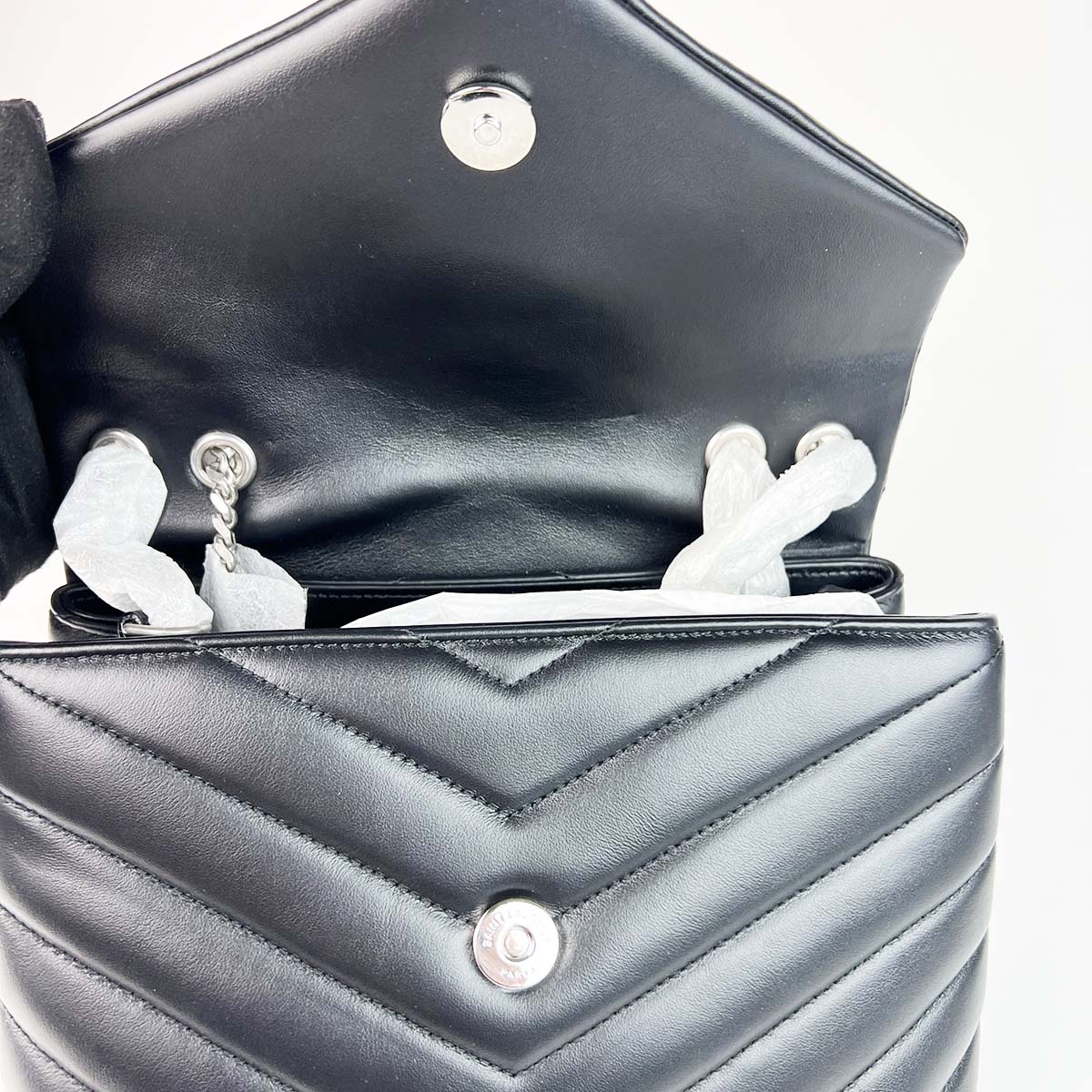 Black Loulou Small Quilted Leather Shoulder Bag — image 8