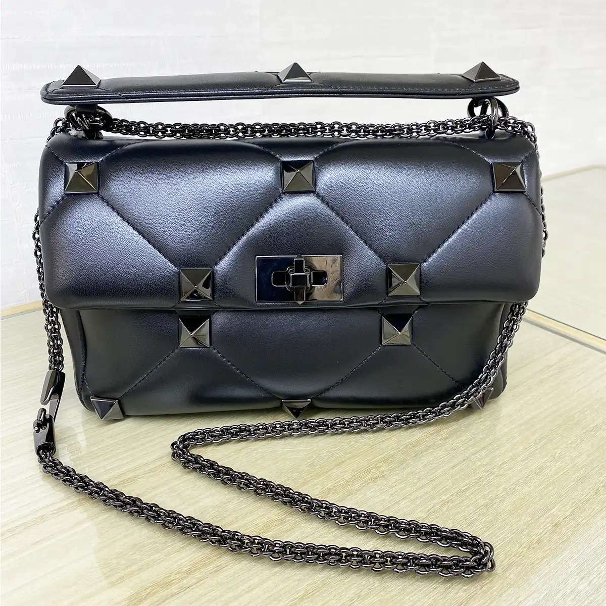 Roman Stud Medium Shoulder Bag — image 4