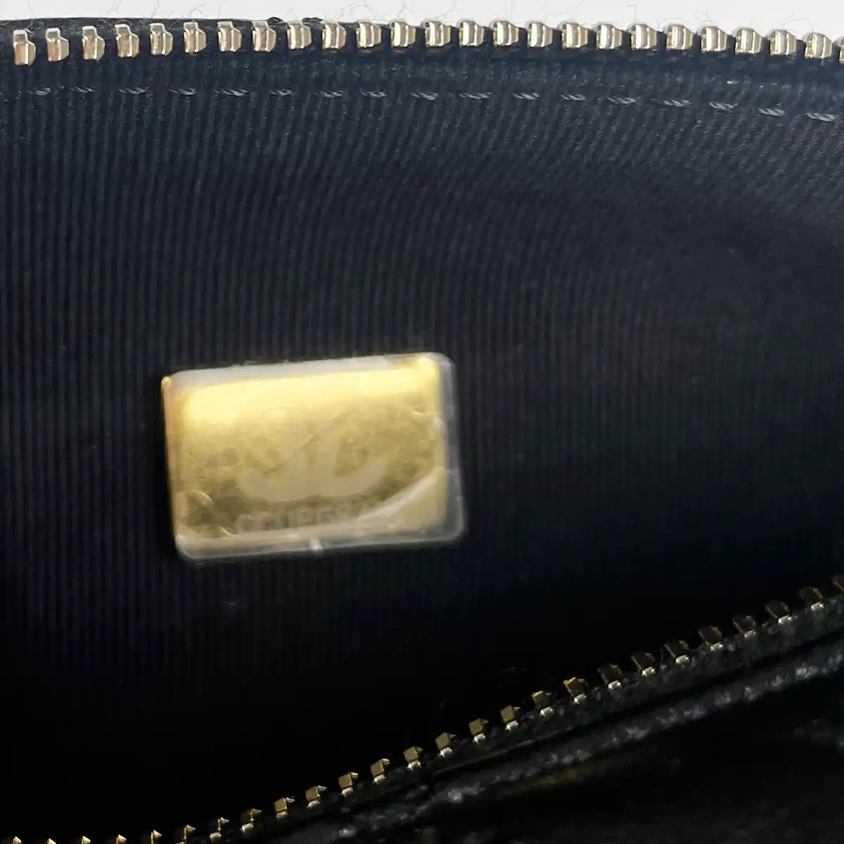 Shiny Crumpled Small Lambskin And Gold Black Camera Case Bag — image 8
