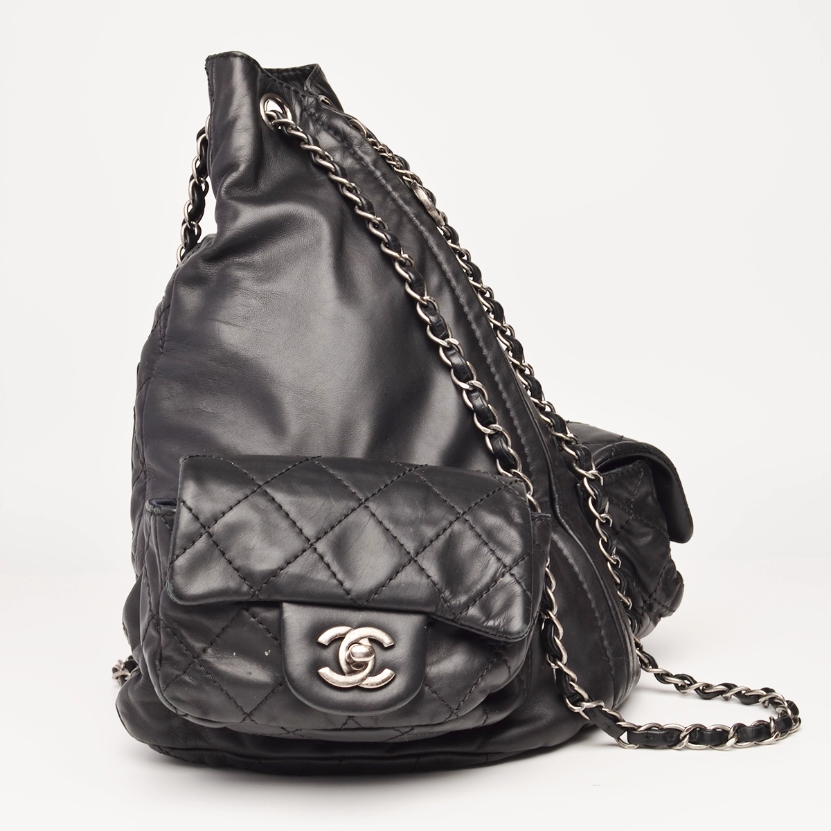 Paris Dallas Biker Black Lambskin Backpack — image 5