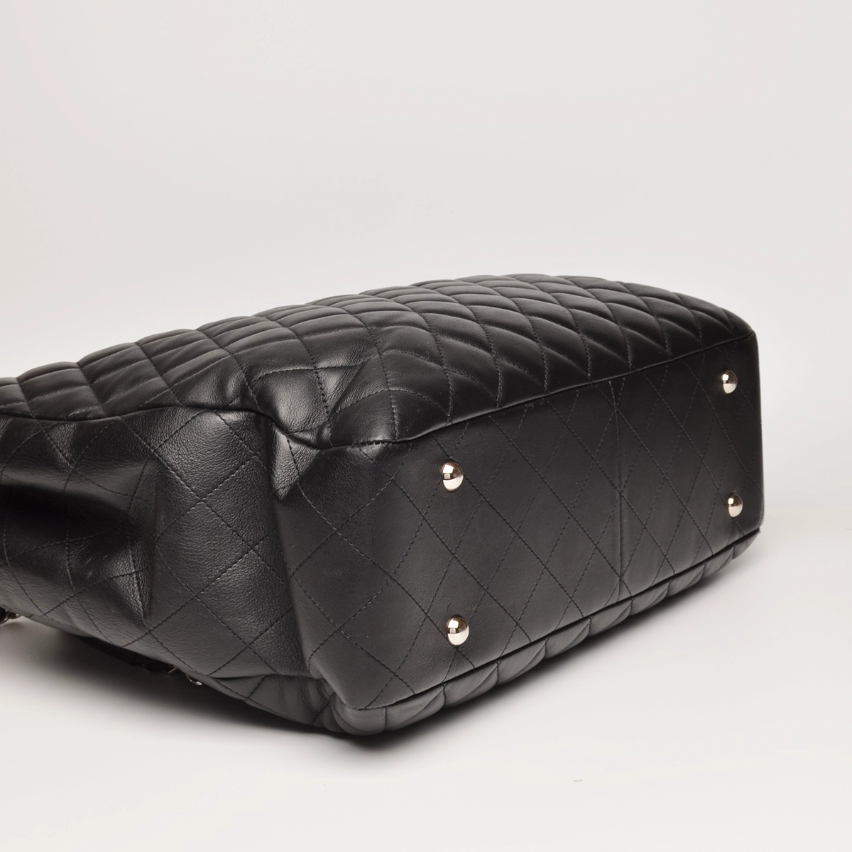 Classic CC Large Black Shopping Tote Quilted Calfskin  — image 6