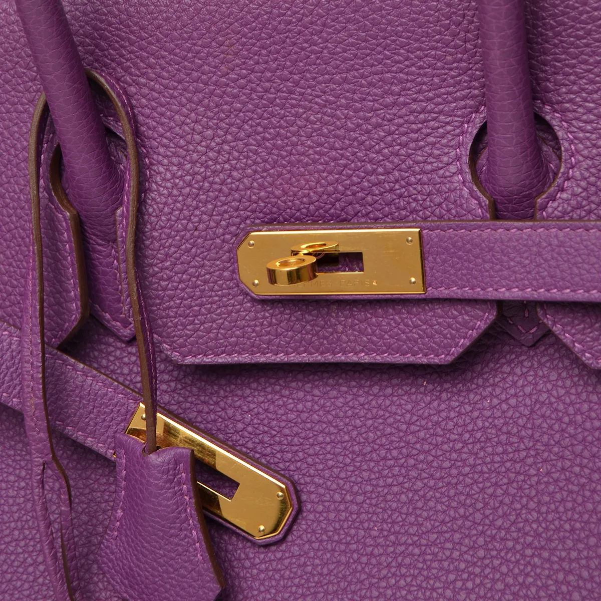 Togo Birkin 35 Anemone And Gold Hardware — image 8