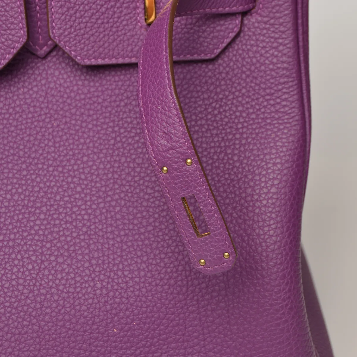 Togo Birkin 35 Anemone And Gold Hardware — image 9