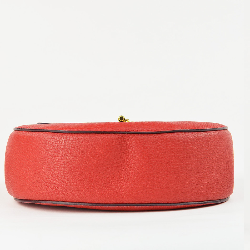 Red Calfskin Leather Drew Bag — image 5