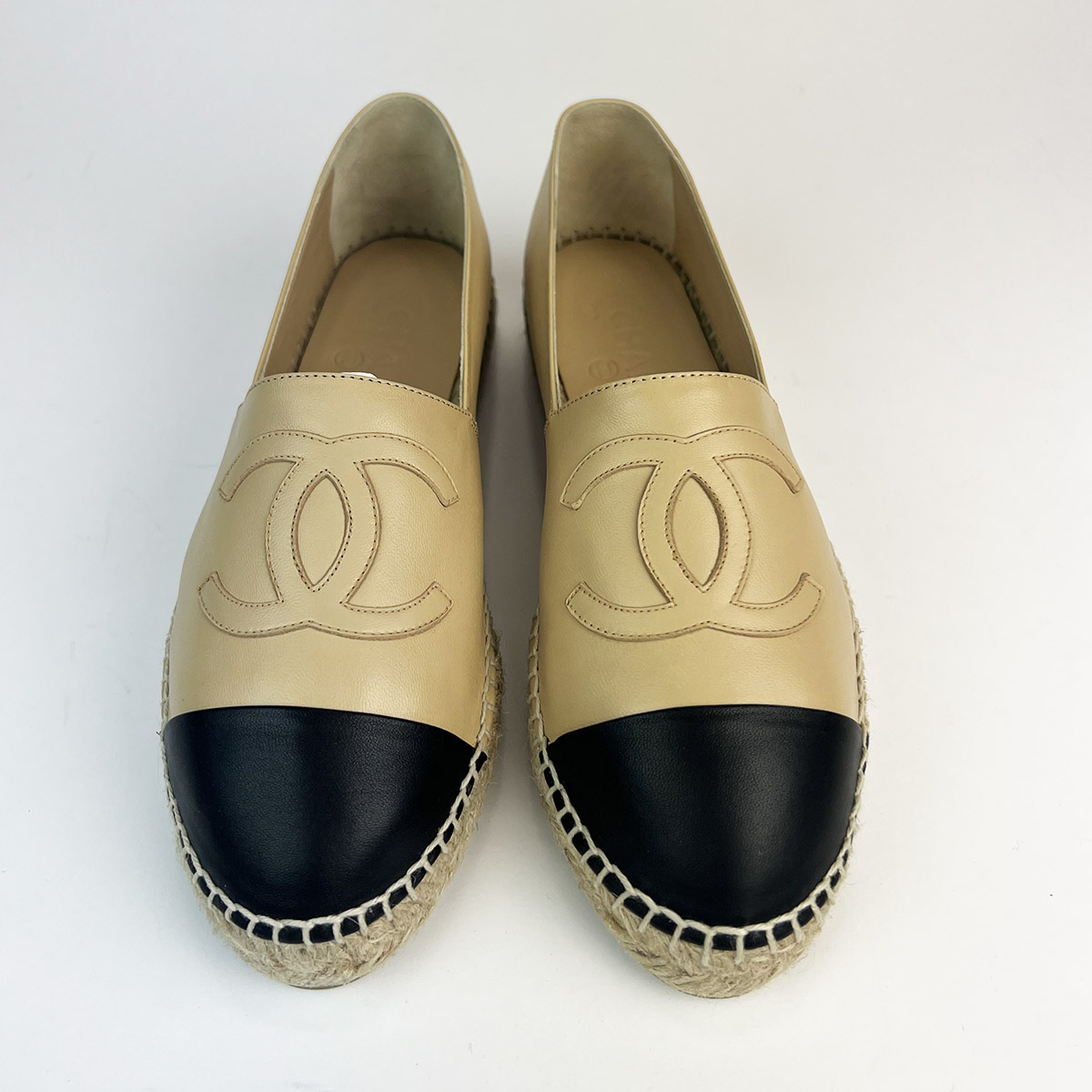 Classic Espadrilles Beige Black Lambskin 38 — image 2