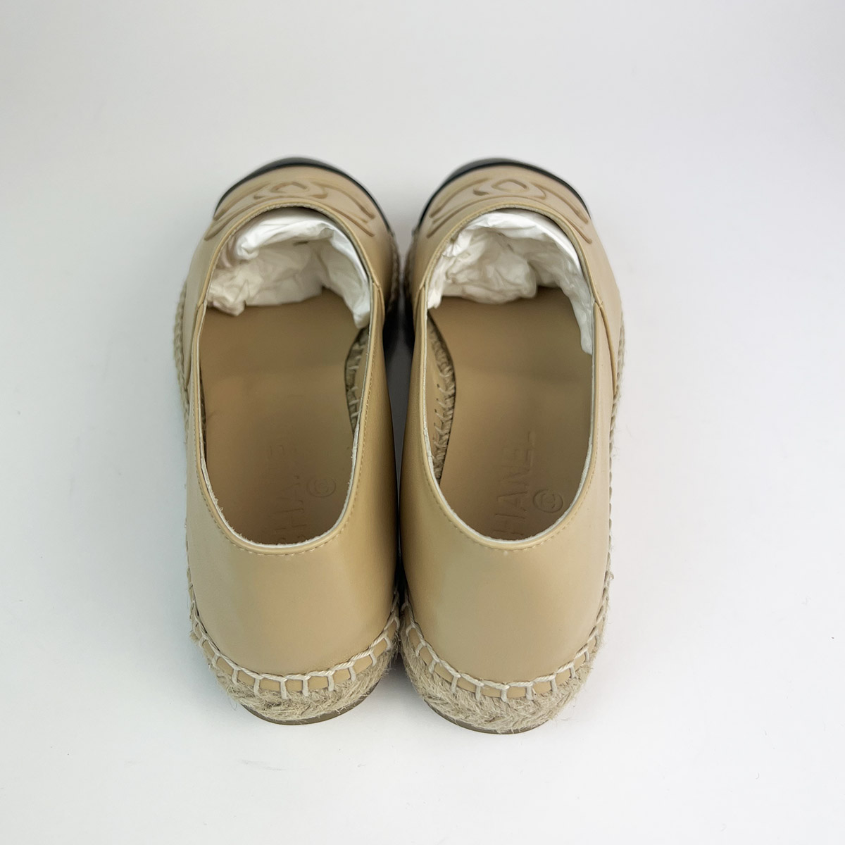 Classic Espadrilles Beige Black Lambskin 38 — image 4
