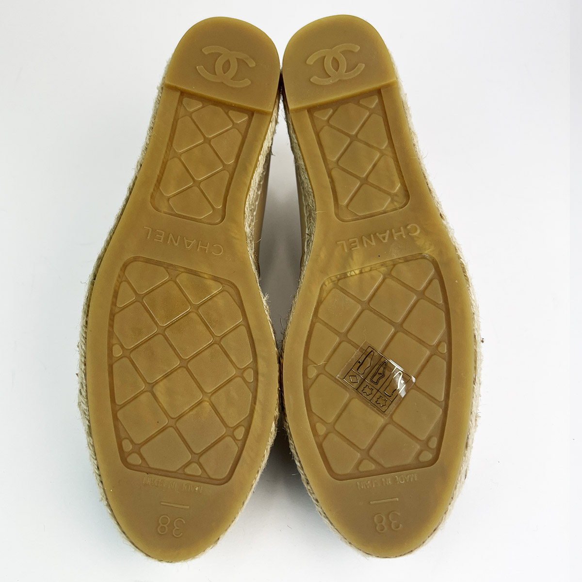 Classic Espadrilles Beige Black Lambskin 38 — image 5