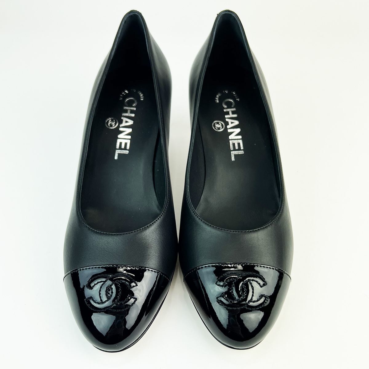 Black 21p Pumps With Pearls 36 — image 2