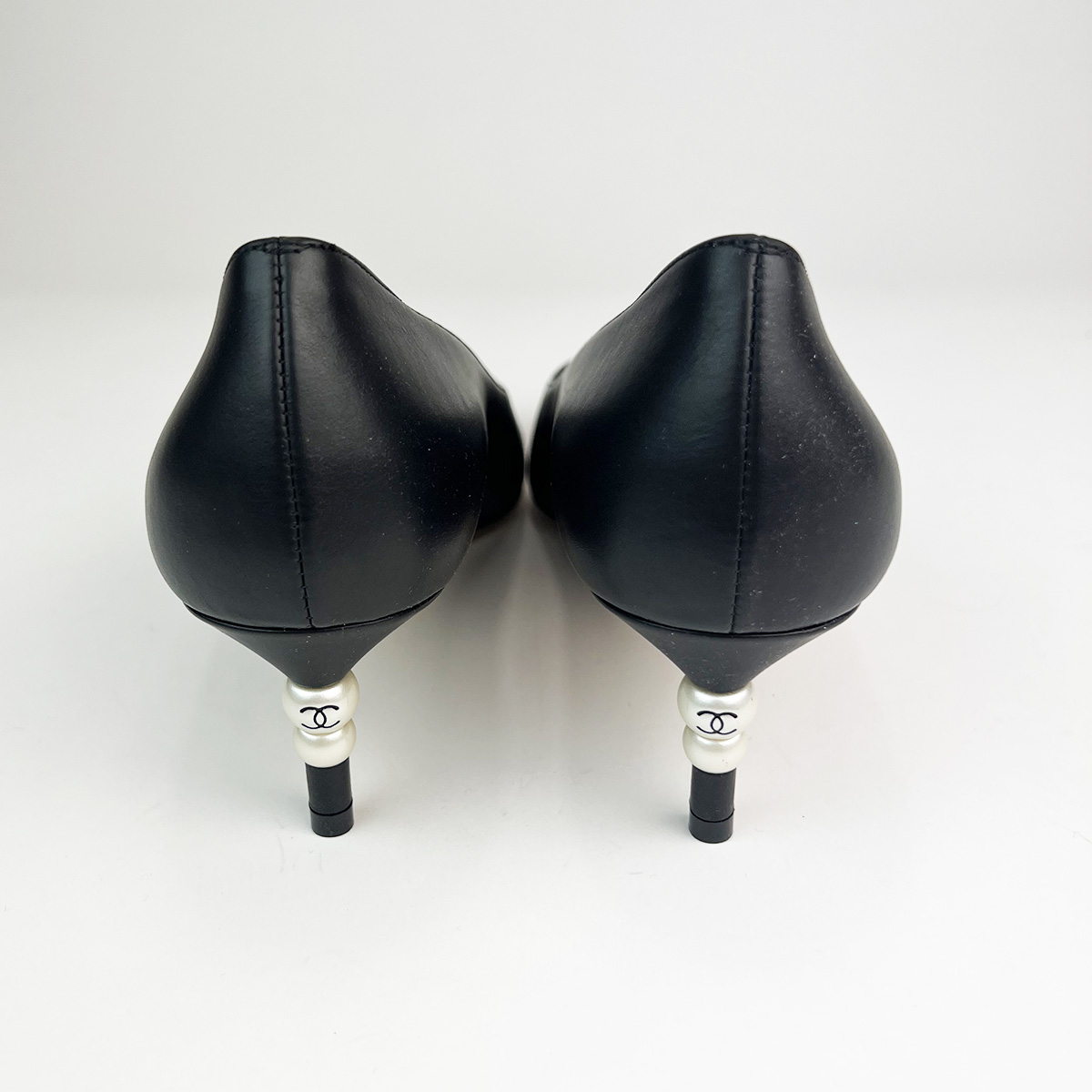Black 21p Pumps With Pearls 36 — image 3