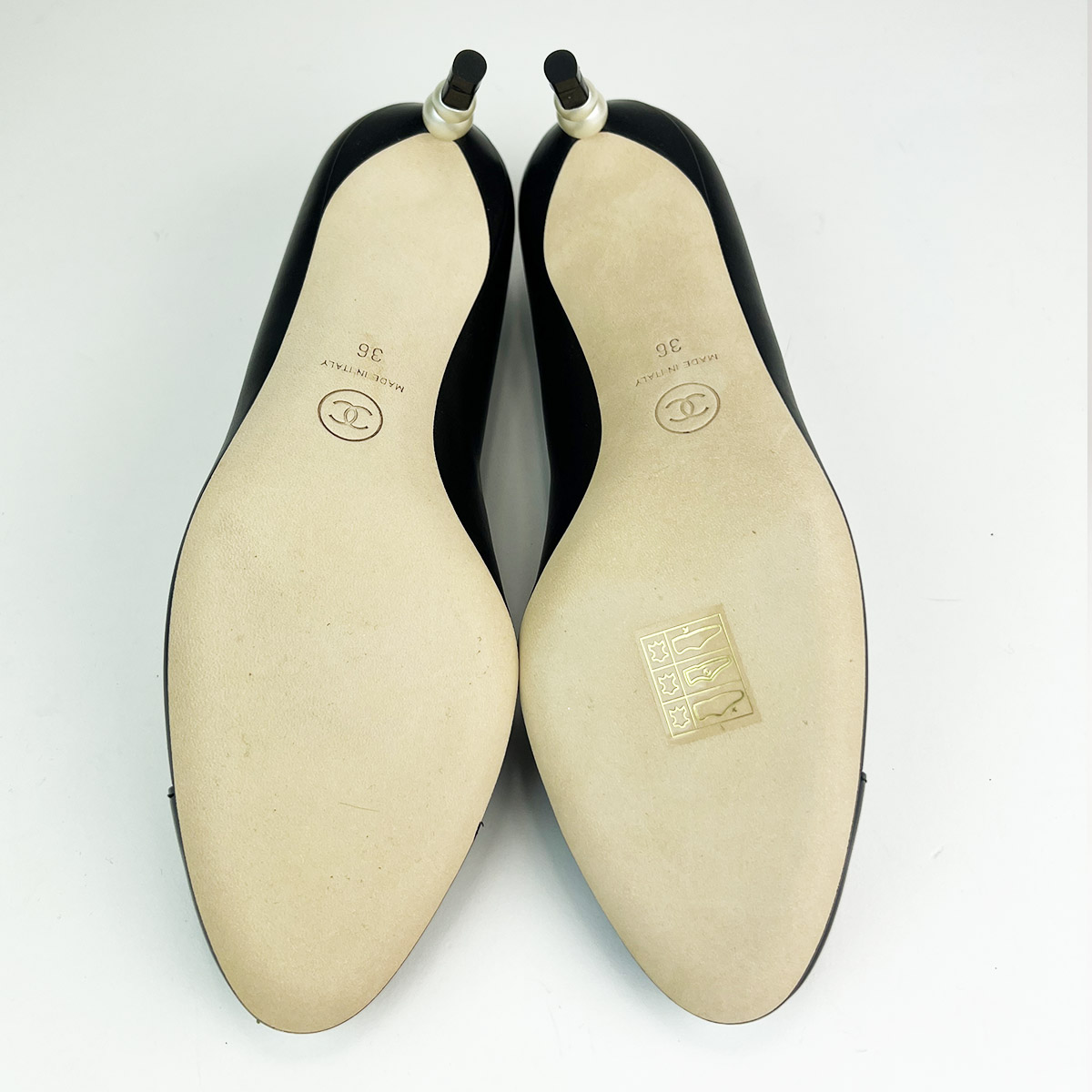 Black 21p Pumps With Pearls 36 — image 5