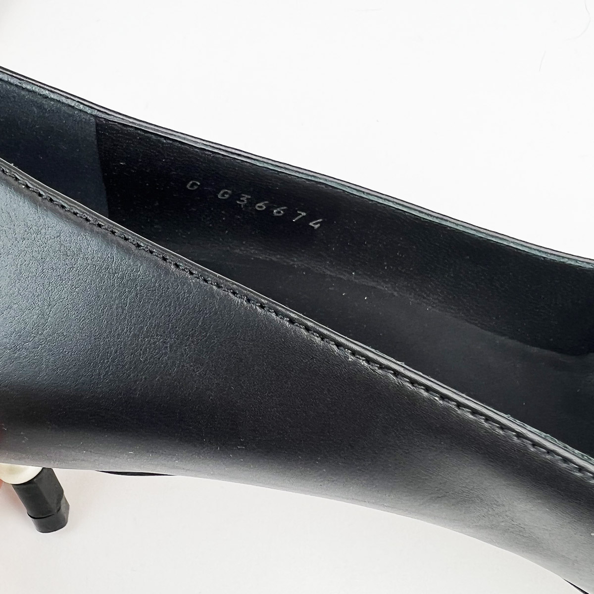 Black 21p Pumps With Pearls 36 — image 6