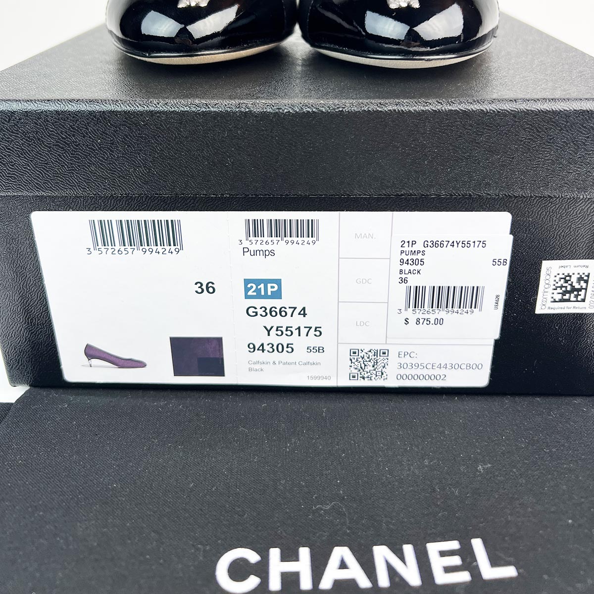 Black 21p Pumps With Pearls 36 — image 7