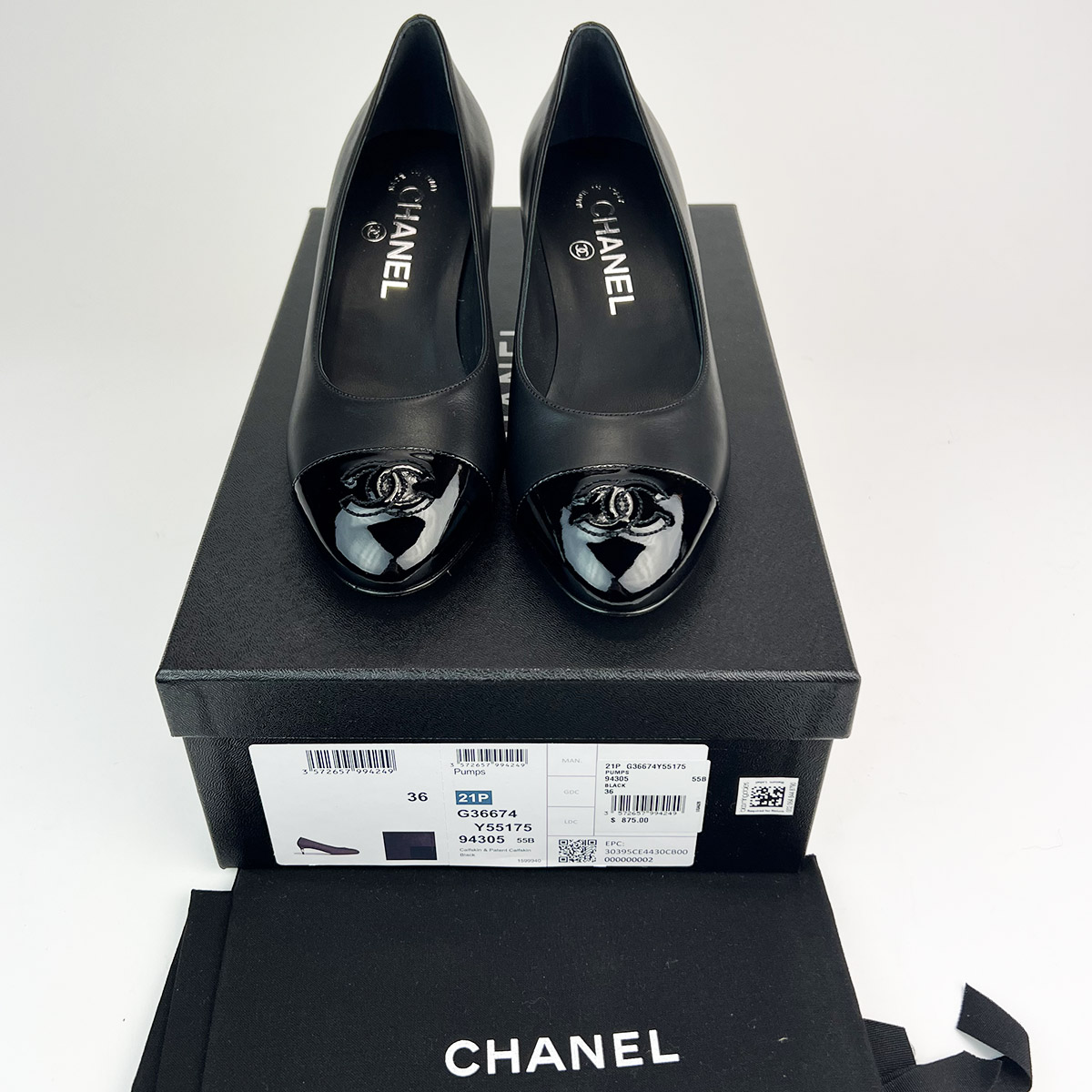 Black 21p Pumps With Pearls 36 — image 8